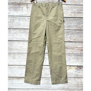 Parker Boys Flat Front Pants Size 18 W31 L32 Khaki Adjustable Waist NWT